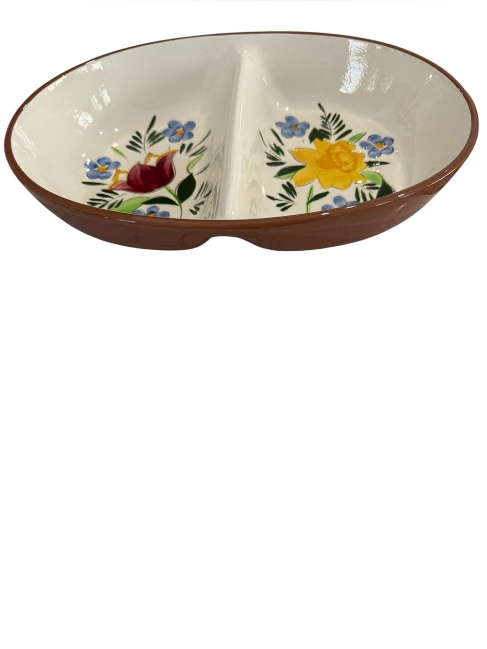 Vintage Stangl Ware Pottery Divided Serving Dish